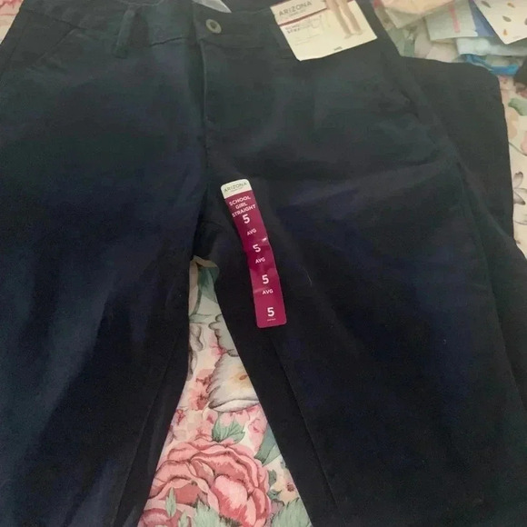 Arizona-jeans co. Women’s schoolgirl Straight Jeans Size 5A - Picture 4 of 8